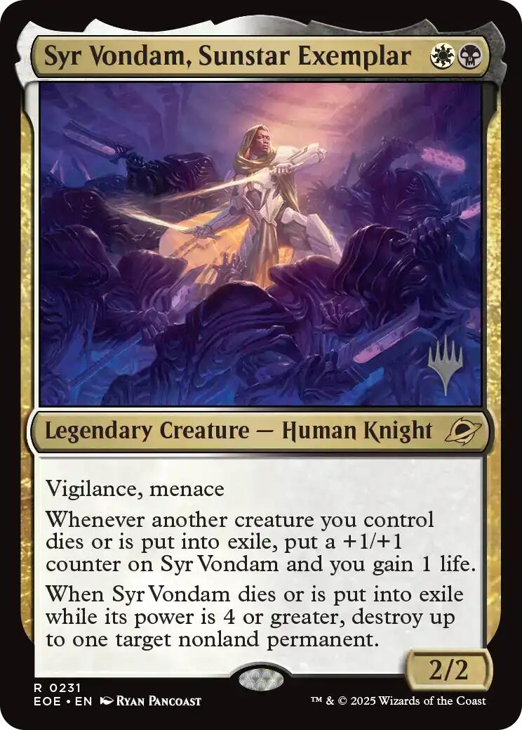 Syr Vondam, Sunstar Exemplar [Edge of Eternities Promo Pack] | Gate City Games LLC