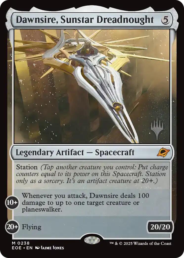 Dawnsire, Sunstar Dreadnought [Edge of Eternities Promo Pack] | Gate City Games LLC