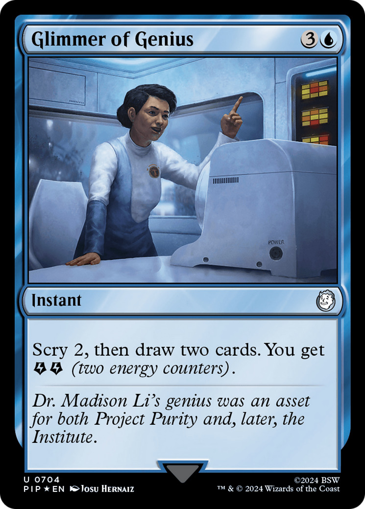 Glimmer of Genius (Surge Foil) [Fallout] | Gate City Games LLC