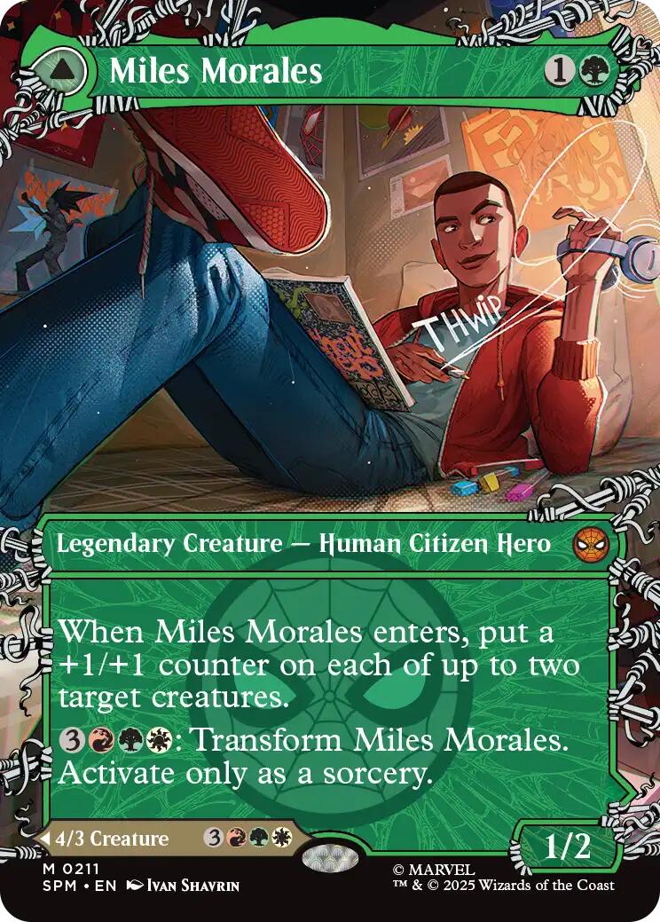 Miles Morales (0211) (Borderless) [Marvel's Spider-Man] | Gate City Games LLC