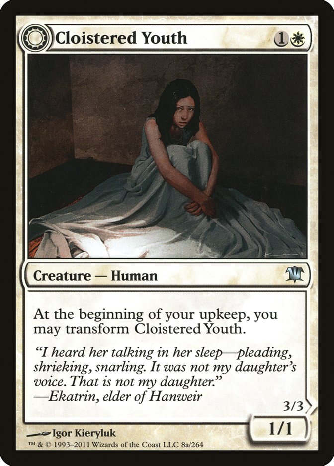 Cloistered Youth // Unholy Fiend [Innistrad] | Gate City Games LLC