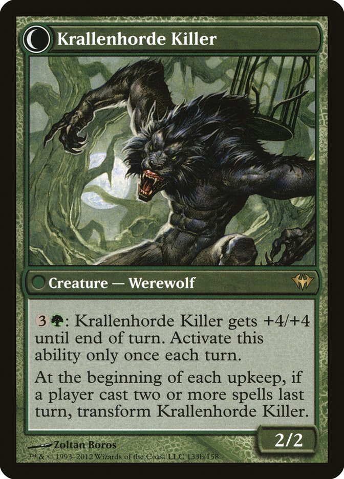 Wolfbitten Captive // Krallenhorde Killer [Dark Ascension] | Gate City Games LLC
