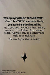 Blank Hero Token [FINAL FANTASY Tokens] | Gate City Games LLC