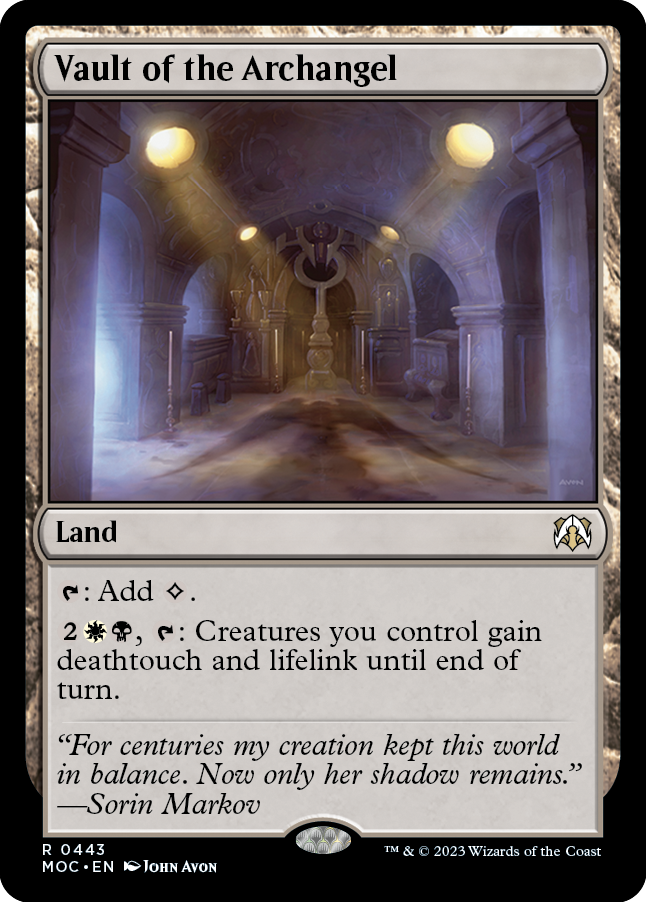 Vault of the Archangel [March of the Machine Commander] | Gate City Games LLC