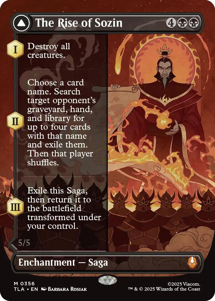 The Rise of Sozin (Borderless) [Avatar: The Last Airbender] | Gate City Games LLC