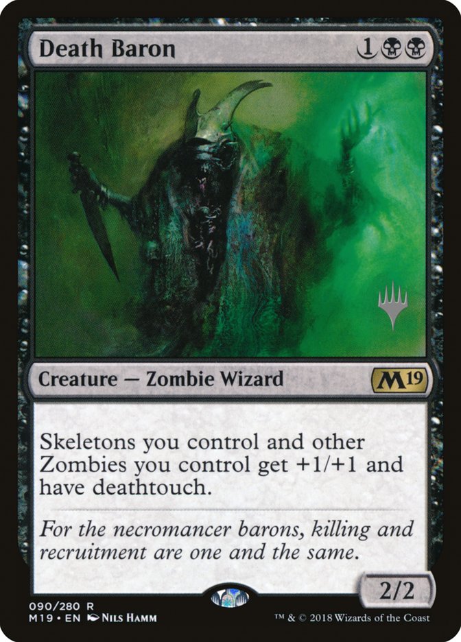 Death Baron (Promo Pack) [Core Set 2019 Promos] | Gate City Games LLC