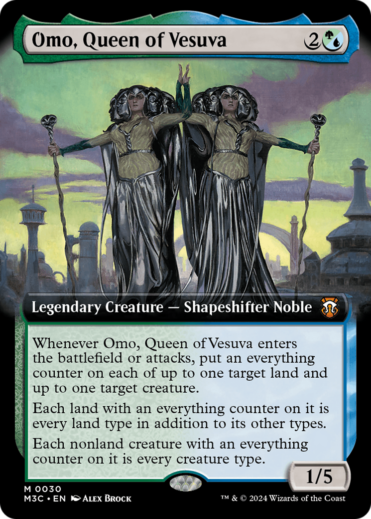 Omo, Queen of Vesuva (Extended Art) [Modern Horizons 3 Commander] | Gate City Games LLC