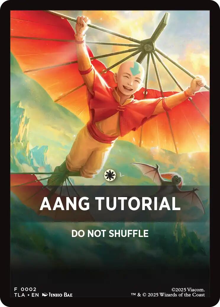 Aang Tutorial Theme Card [Avatar: The Last Airbender Tokens] | Gate City Games LLC