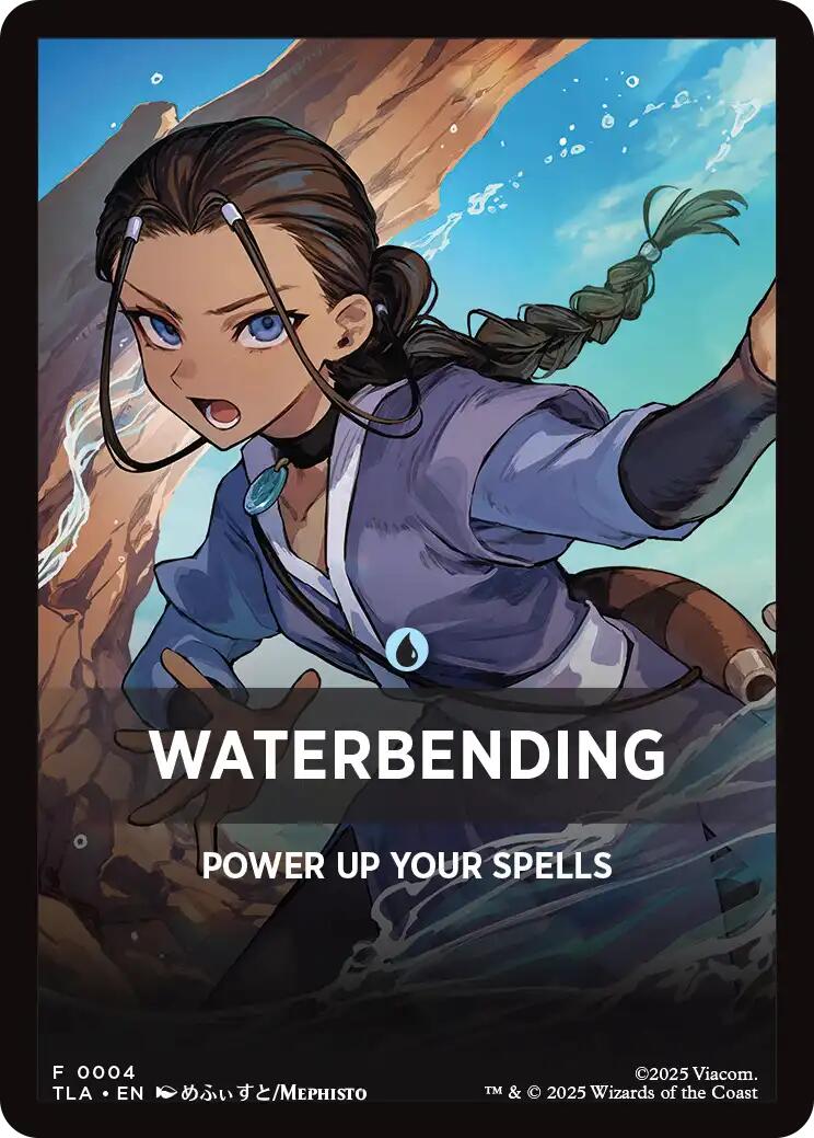 Waterbending Theme Card [Avatar: The Last Airbender Tokens] | Gate City Games LLC