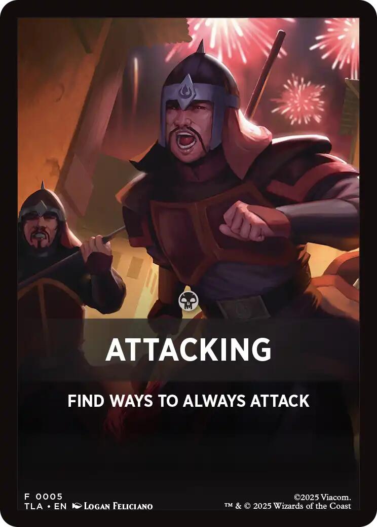 Attacking Theme Card [Avatar: The Last Airbender Tokens] | Gate City Games LLC
