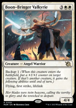 Boon-Bringer Valkyrie (Promo Pack) [March of the Machine Promos] | Gate City Games LLC