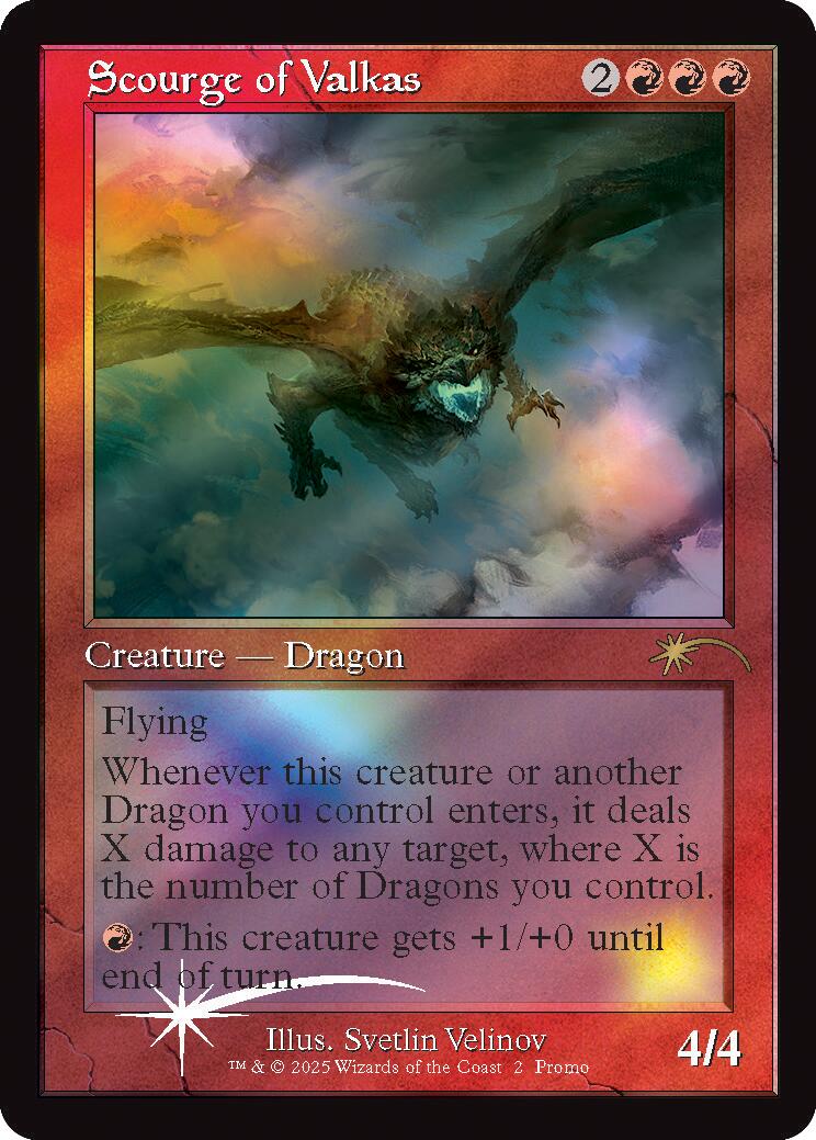 Scourge of Valkas (Retro Frame) [Secret Lair Drop Series] | Gate City Games LLC