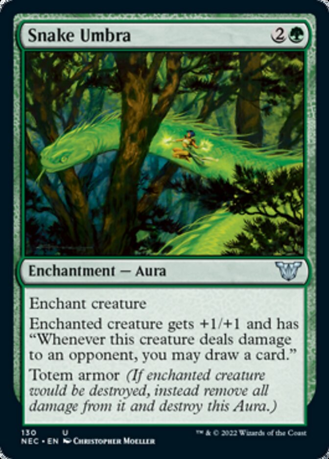 Snake Umbra [Kamigawa: Neon Dynasty Commander] | Gate City Games LLC
