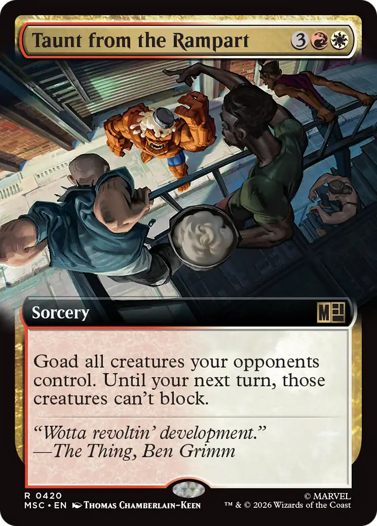 Taunt from the Rampart (Extended Art) [Marvel Super Heroes Commander] | Gate City Games LLC
