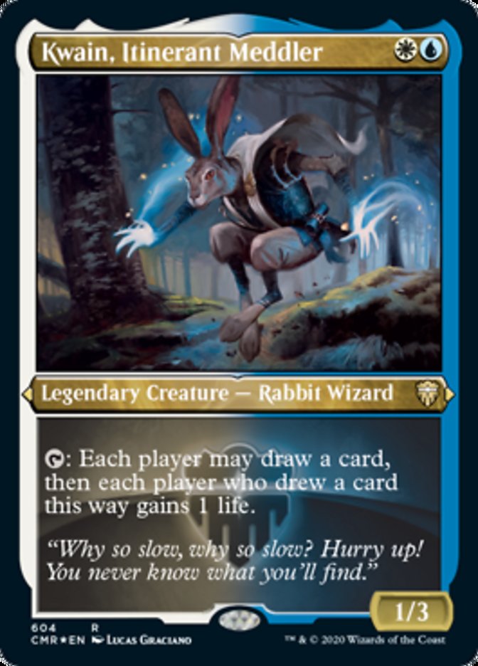 Kwain, Itinerant Meddler (Etched) [Commander Legends] | Gate City Games LLC