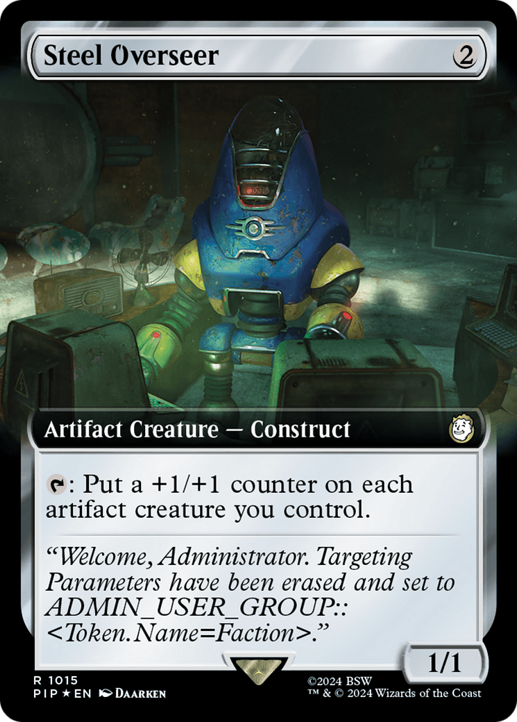 Steel Overseer (Extended Art) (Surge Foil) [Fallout] | Gate City Games LLC