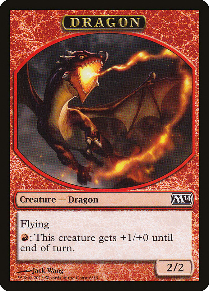 Dragon Token [Magic 2014 Tokens] | Gate City Games LLC