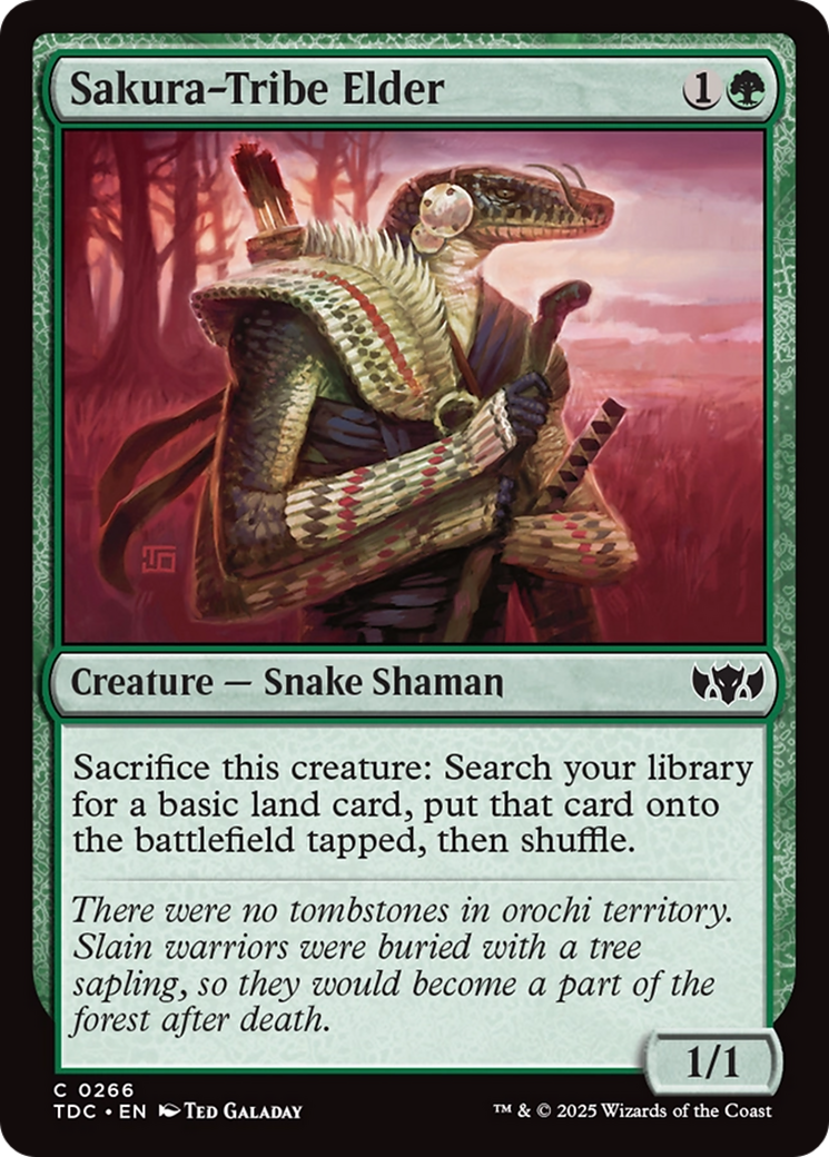 Sakura-Tribe Elder [Tarkir: Dragonstorm Commander] | Gate City Games LLC