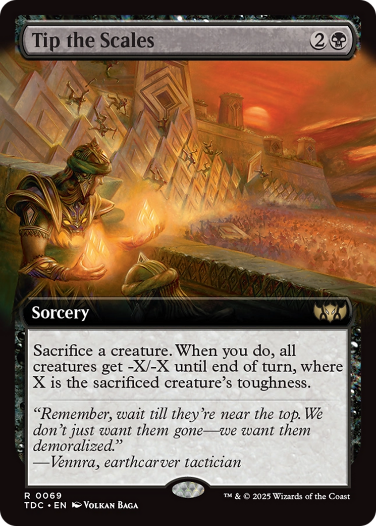 Tip the Scales (Extended Art) [Tarkir: Dragonstorm Commander] | Gate City Games LLC