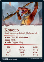 Kobold Art Card (Gold-Stamped Signature) [Dungeons & Dragons: Adventures in the Forgotten Realms Art Series] | Gate City Games LLC