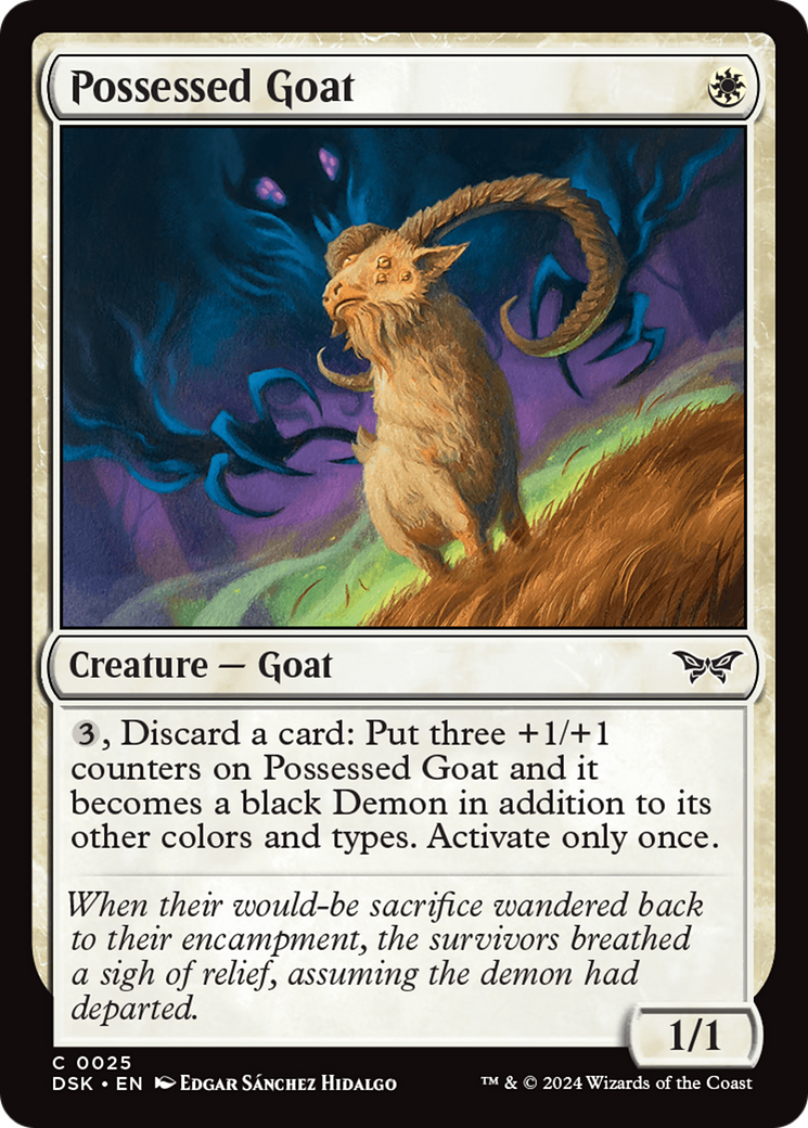 Possessed Goat [Duskmourn: House of Horror] | Gate City Games LLC