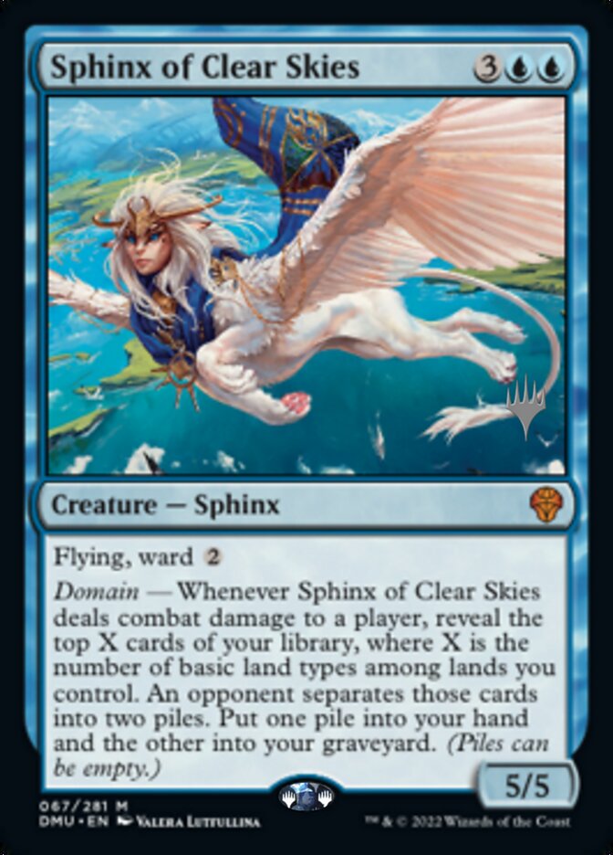 Sphinx of Clear Skies (Promo Pack) [Dominaria United Promos] | Gate City Games LLC