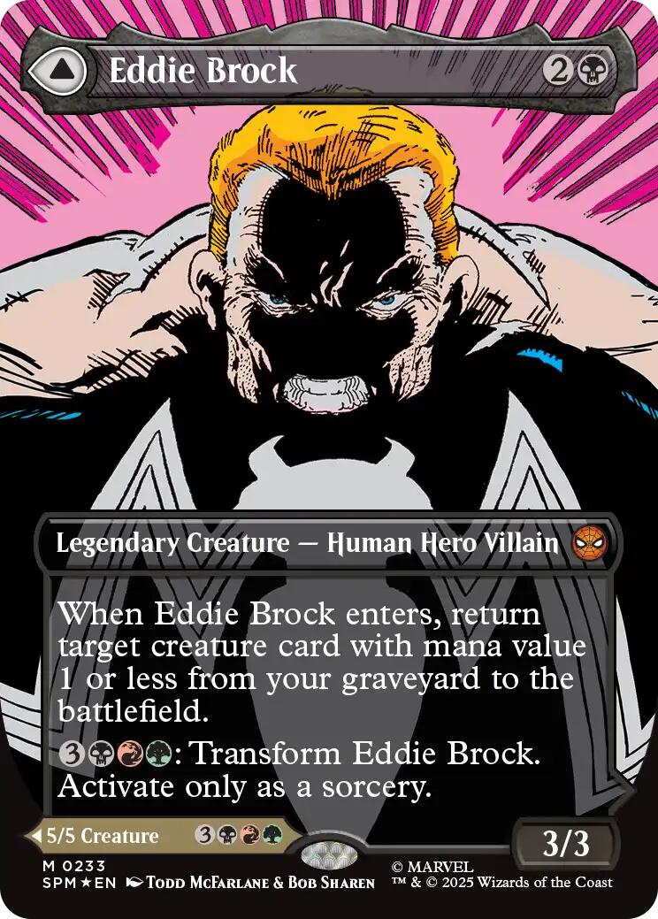 Eddie Brock (0233) (Borderless) [Marvel's Spider-Man] | Gate City Games LLC