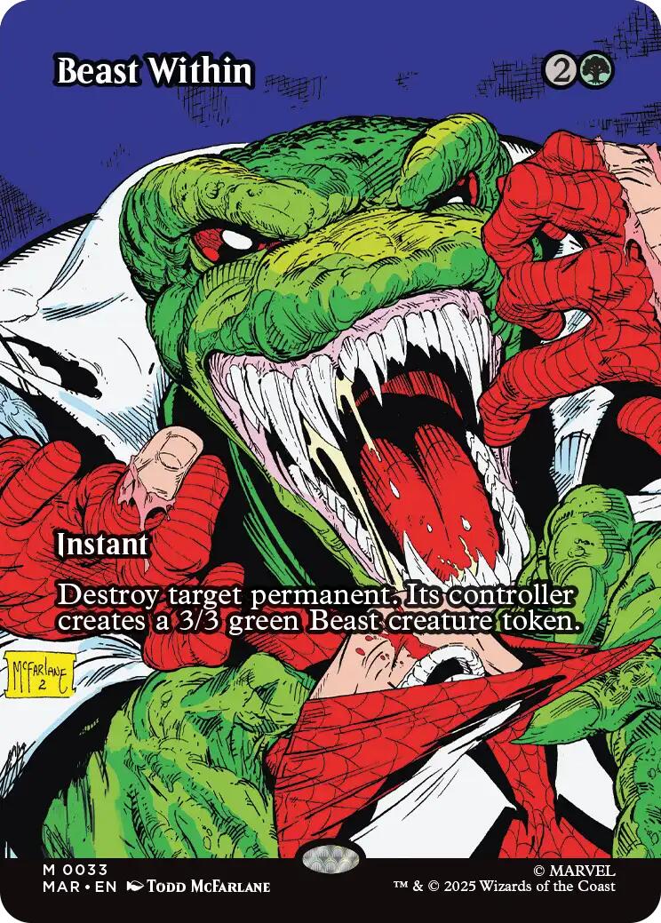 Beast Within (Borderless) [Marvel's Spider-Man: Eternal-Legal] | Gate City Games LLC