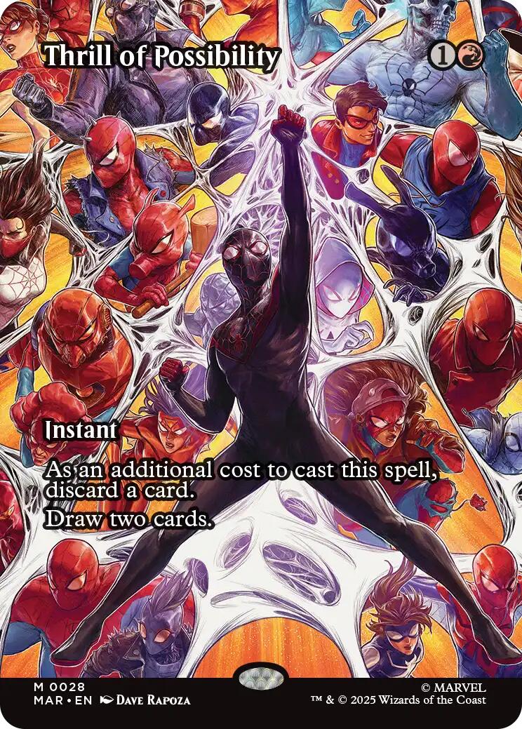 Thrill of Possibility (Borderless) [Marvel's Spider-Man: Eternal-Legal] | Gate City Games LLC