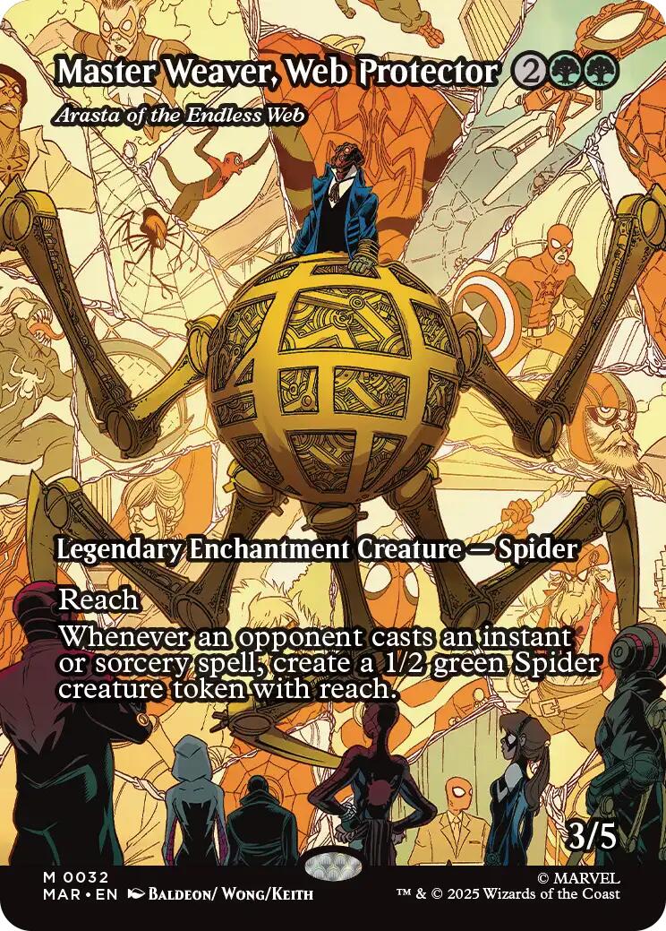Master Weaver, Web Protector - Arasta of the Endless Web (Borderless) [Marvel's Spider-Man: Eternal-Legal] | Gate City Games LLC
