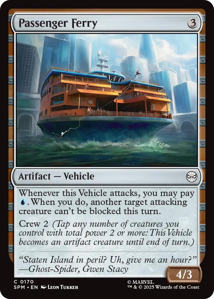 Passeneger Ferry [Marvel's Spider-Man] | Gate City Games LLC