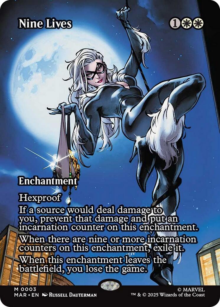 Nine Lives (Borderless) [Marvel's Spider-Man: Eternal-Legal] | Gate City Games LLC