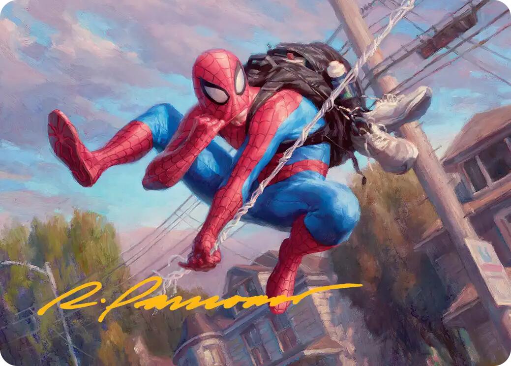 Spider-Man, Web-Slinger Art Card (Gold-Stamped Signature) [Marvel's Spider-Man Art Series] | Gate City Games LLC