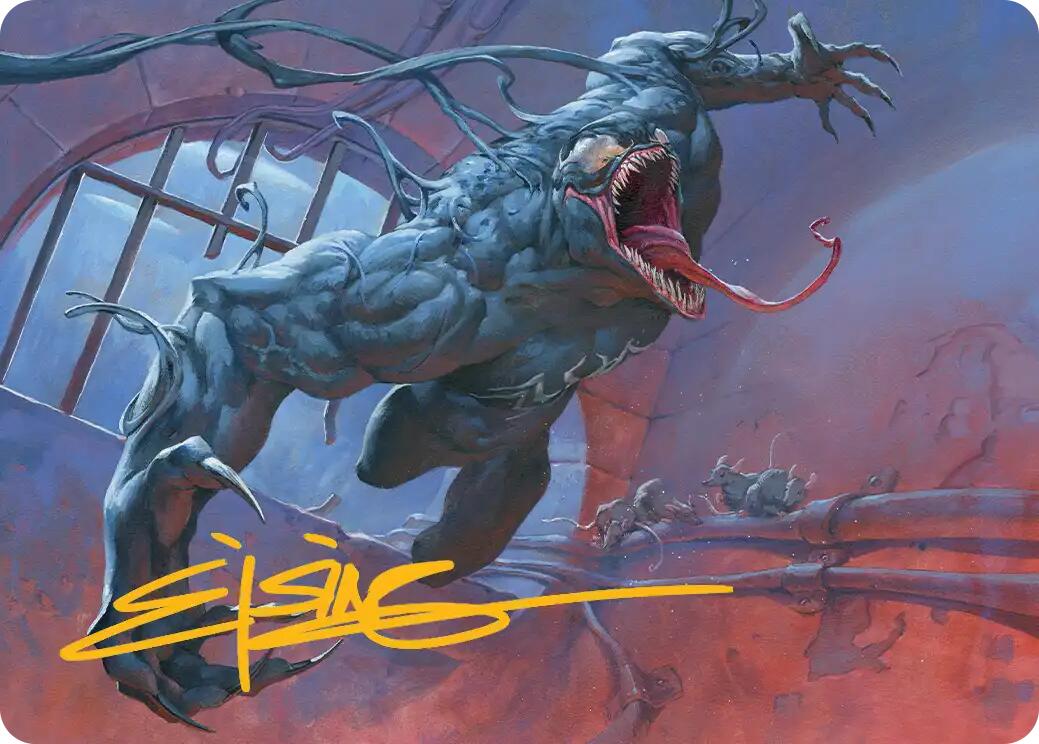 Venom, Evil Unleashed Art Card (Gold-Stamped Signature) [Marvel's Spider-Man Art Series] | Gate City Games LLC
