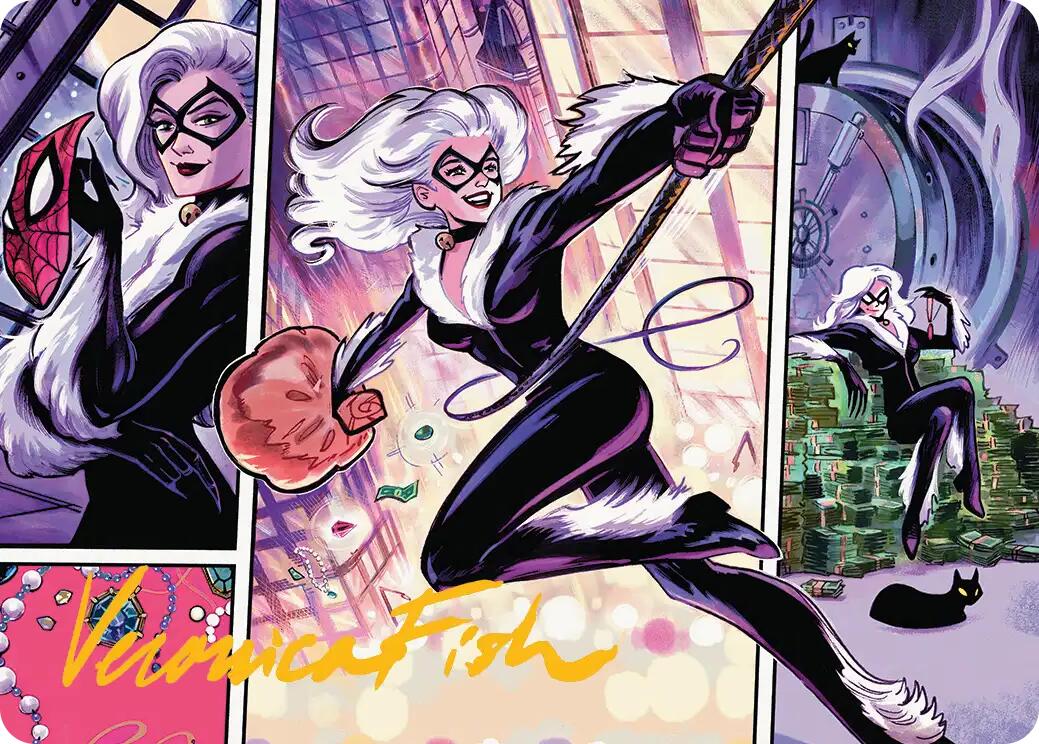 Black Cat, Cunning Thief Art Card (Gold-Stamped Signature) [Marvel's Spider-Man Art Series] | Gate City Games LLC