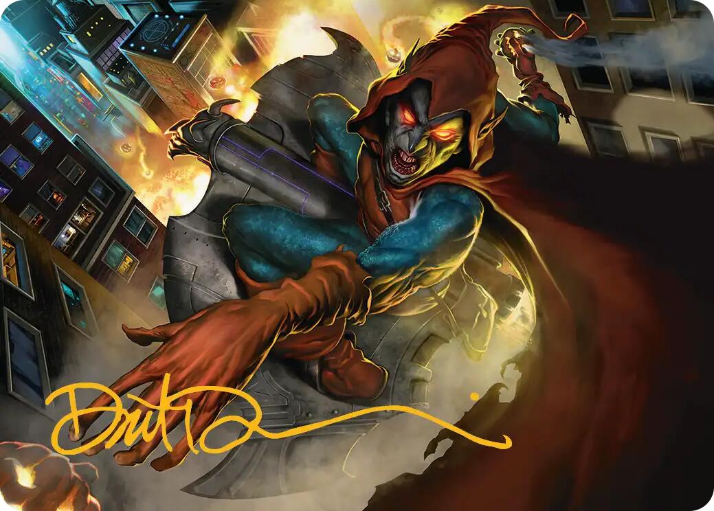 Hobgoblin, Mantled Marauder Art Card (Gold-Stamped Signature) [Marvel's Spider-Man Art Series] | Gate City Games LLC