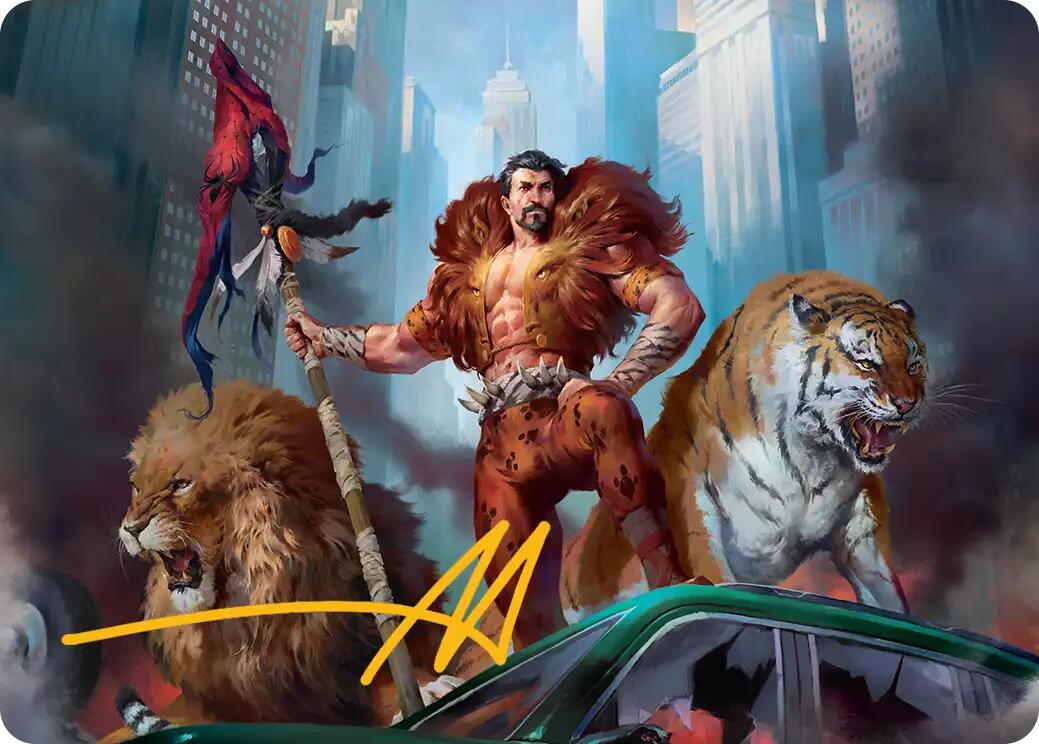 Kraven, Proud Predator Art Card (Gold-Stamped Signature) [Marvel's Spider-Man Art Series] | Gate City Games LLC
