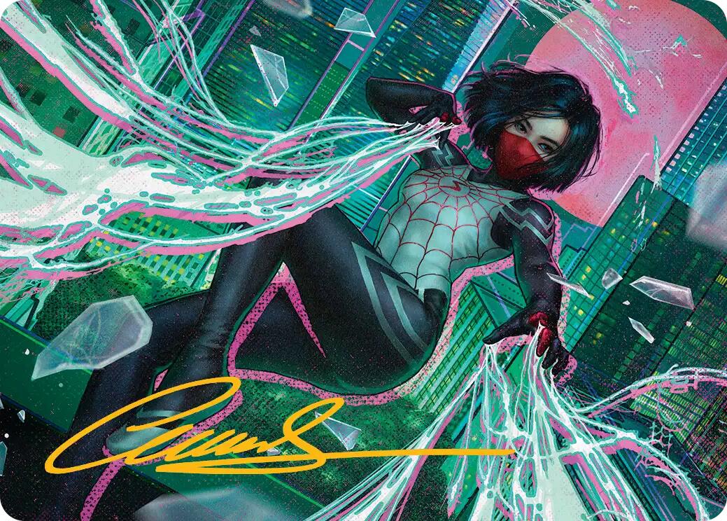 Silk, Web Weaver Art Card (29/54) (Gold-Stamped Signature) [Marvel's Spider-Man Art Series] | Gate City Games LLC