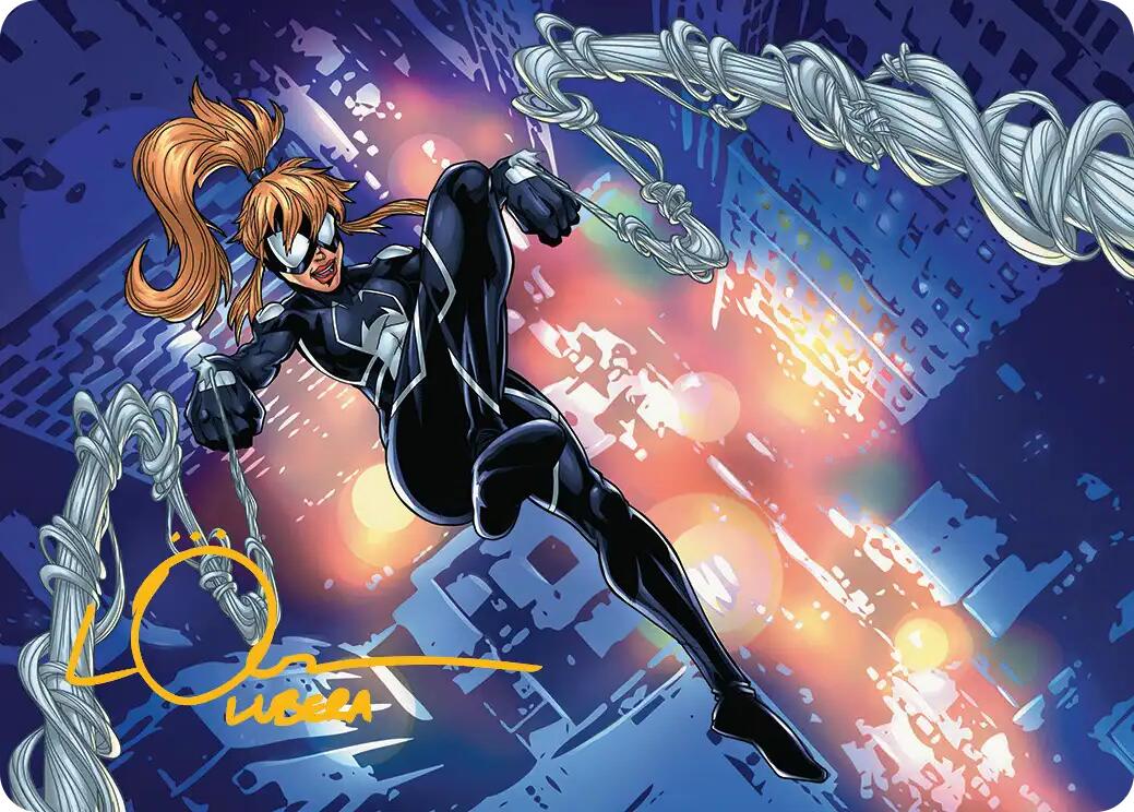Arana, Heart of the Spider Art Card (Gold-Stamped Signature) [Marvel's Spider-Man Art Series] | Gate City Games LLC