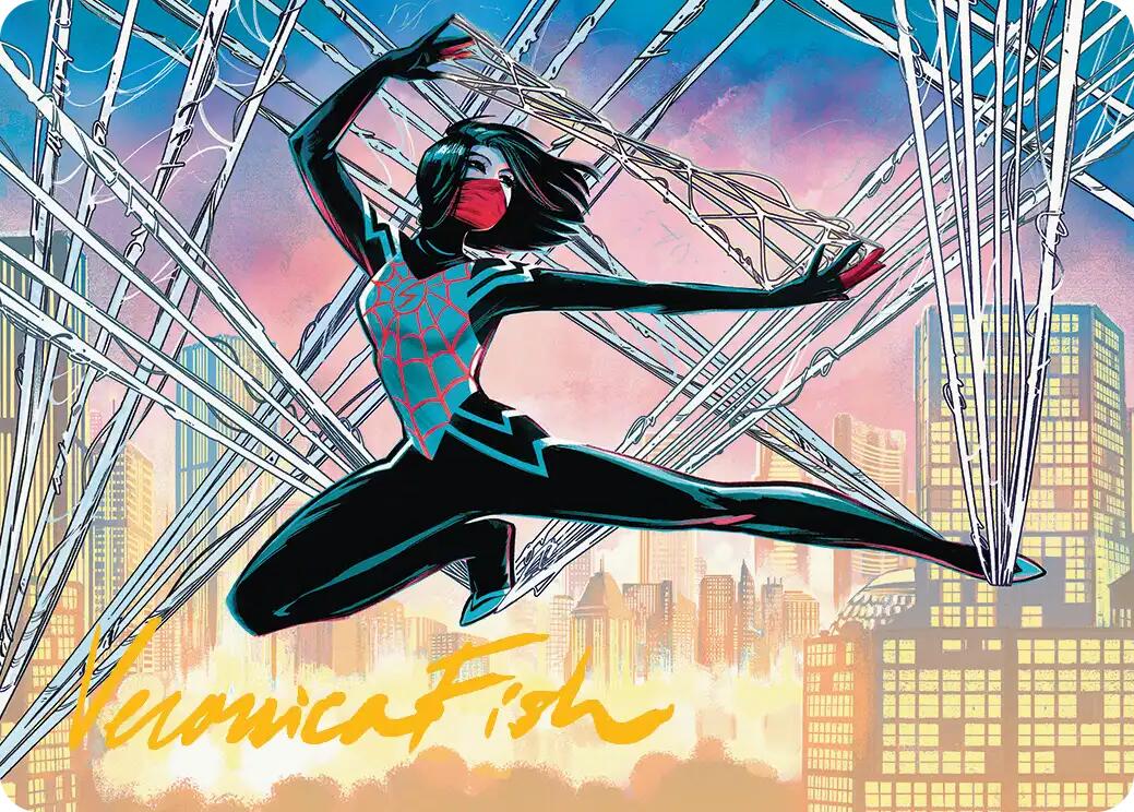Silk, Web Weaver Art Card (39/54) (Gold-Stamped Signature) [Marvel's Spider-Man Art Series] | Gate City Games LLC
