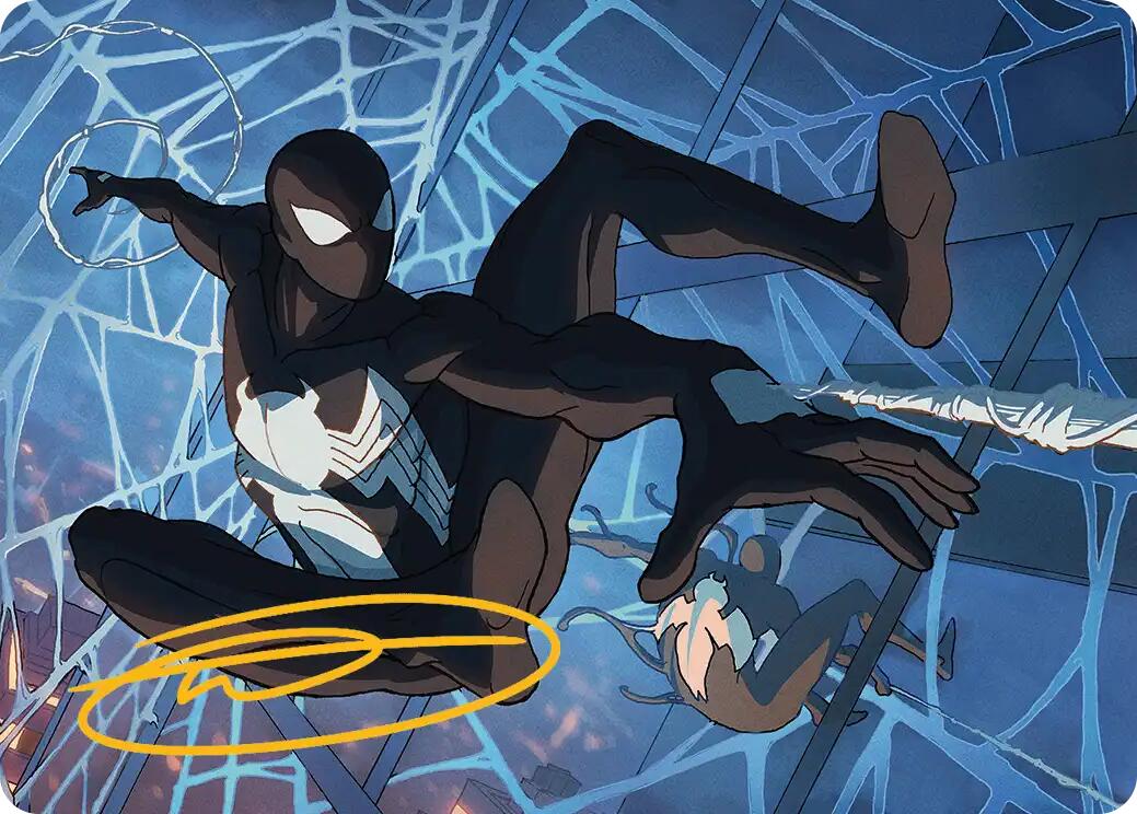 Symbiote Spider-Man Art Card (Gold-Stamped Signature) [Marvel's Spider-Man Art Series] | Gate City Games LLC