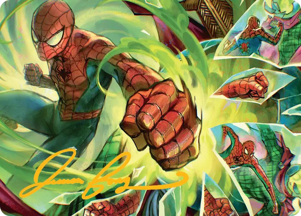 Kapow! Art Card (Gold-Stamped Signature) [Marvel's Spider-Man Art Series] | Gate City Games LLC