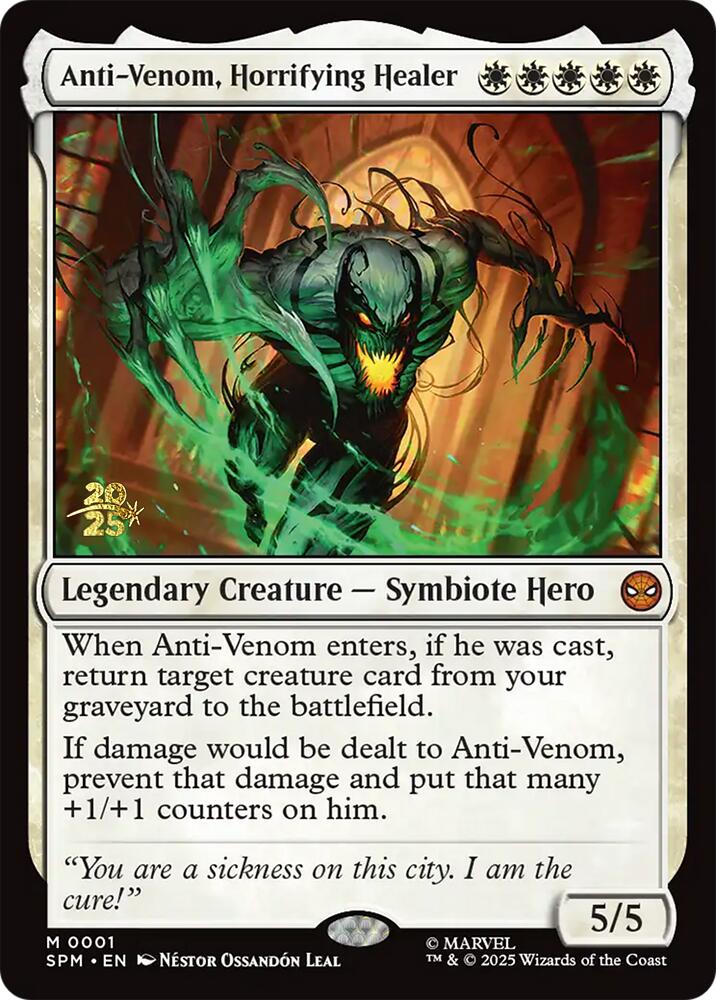 Anti-Venom, Horrifying Healer [Marvel's Spider-Man Prerelease Promos] | Gate City Games LLC