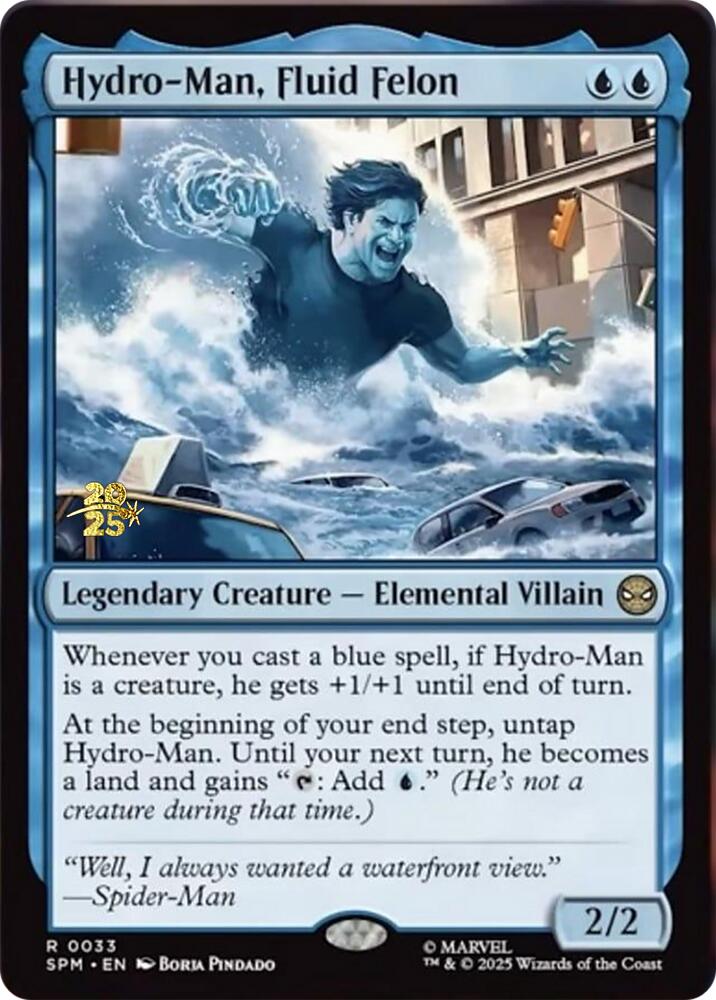 Hydro-Man, Fluid Felon [Marvel's Spider-Man Prerelease Promos] | Gate City Games LLC