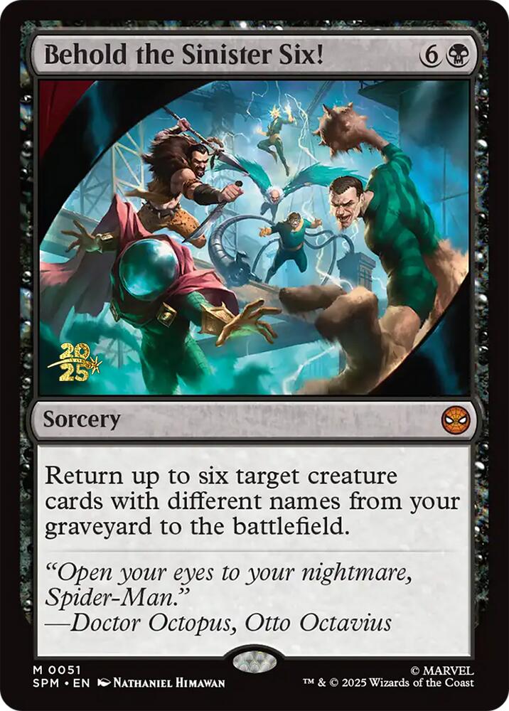Behold the Sinister Six! [Marvel's Spider-Man Prerelease Promos] | Gate City Games LLC