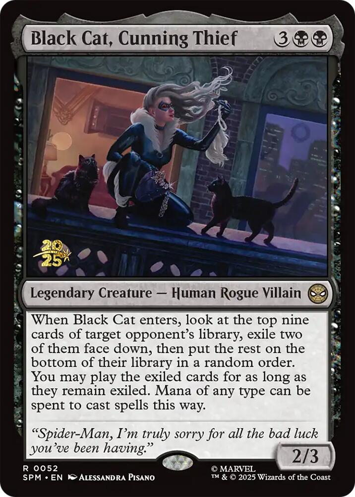 Black Cat, Cunning Thief [Marvel's Spider-Man Prerelease Promos] | Gate City Games LLC