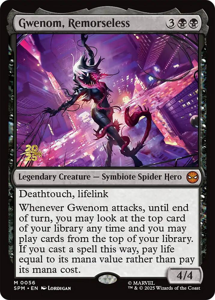Gwenom, Remorseless [Marvel's Spider-Man Prerelease Promos] | Gate City Games LLC