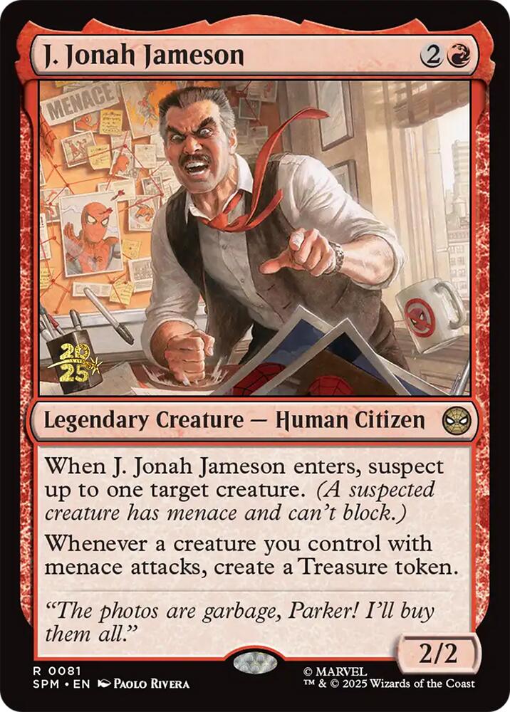 J. Jonah Jameson [Marvel's Spider-Man Prerelease Promos] | Gate City Games LLC
