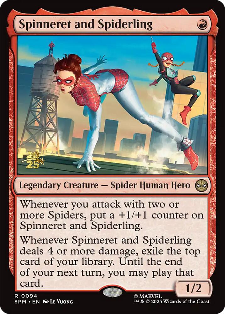 Spinneret and Spiderling [Marvel's Spider-Man Prerelease Promos] | Gate City Games LLC