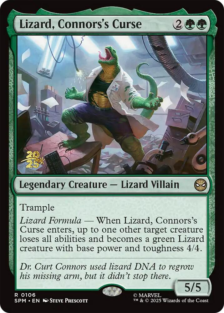 Lizard, Connors's Curse [Marvel's Spider-Man Prerelease Promos] | Gate City Games LLC